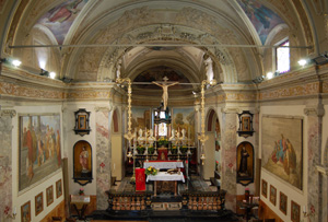 Veduta dell'interno della chiesa
